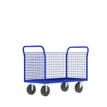 Valley Craft Cage Cart - Platform, 3-Sided, 48